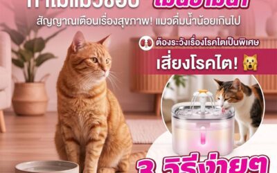 ไขปริศนา! แมวชอบ “เมินชามน้ำ” & ต้องระวังเรื่องโรคไต
